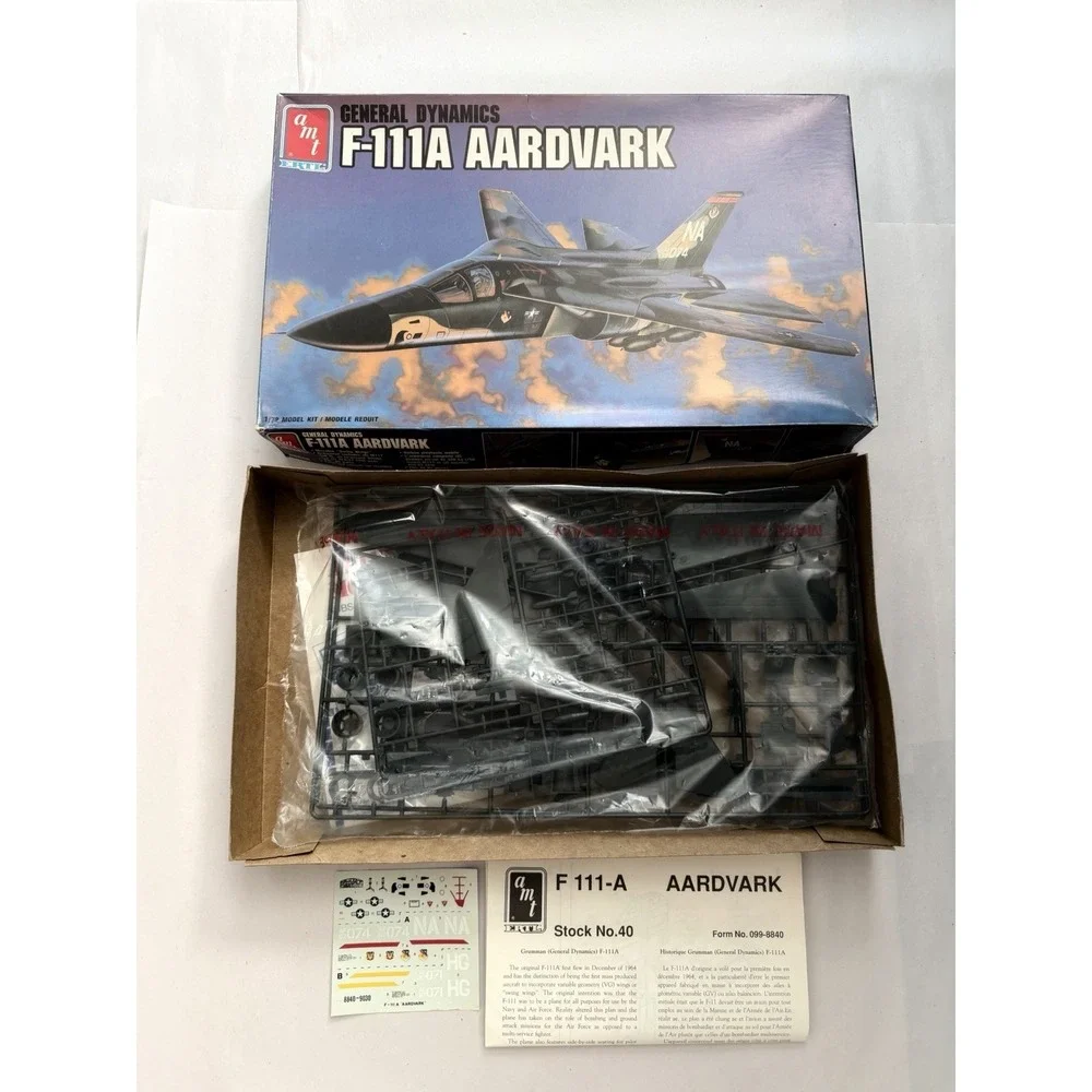 AMT Ertl General Dynamics F-111A Aardvark 1/72 Model Kit Open Box